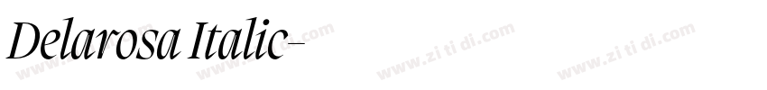 Delarosa Italic字体转换